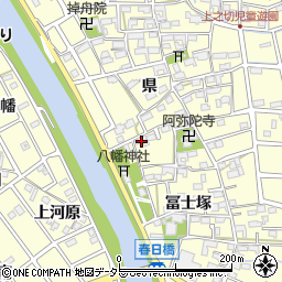 愛知県清須市春日県118周辺の地図