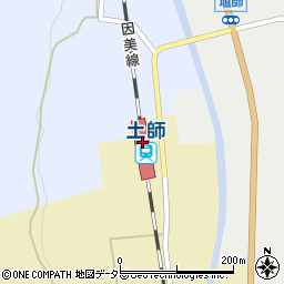 鳥取県八頭郡智頭町周辺の地図