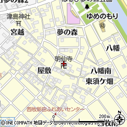 明仙寺周辺の地図