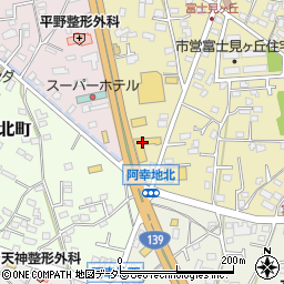 静岡マツダ富士宮店周辺の地図