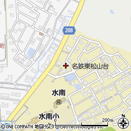 愛知県瀬戸市東松山町221-2周辺の地図