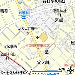 愛知県清須市春日（宮重）周辺の地図
