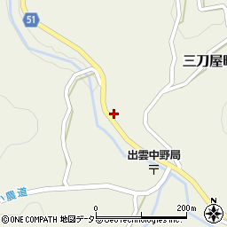 島根県雲南市三刀屋町中野999周辺の地図