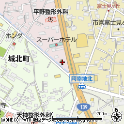静岡県富士宮市ひばりが丘714周辺の地図