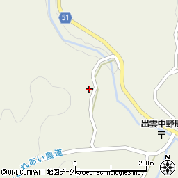 島根県雲南市三刀屋町中野218周辺の地図
