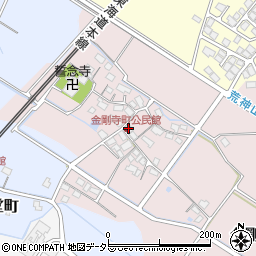 金剛寺町公民館周辺の地図
