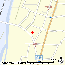 兵庫県朝来市立野201周辺の地図