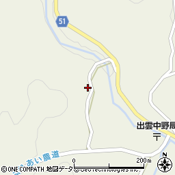 島根県雲南市三刀屋町中野216-13周辺の地図