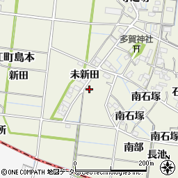 愛知県稲沢市祖父江町島本東同所周辺の地図