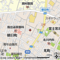 静岡県富士宮市朝日町5周辺の地図