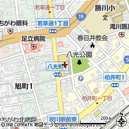 勝川フランテ周辺の地図