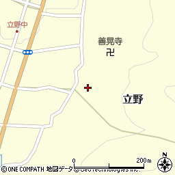 兵庫県朝来市立野284周辺の地図