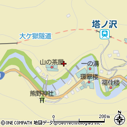 神奈川県箱根町（足柄下郡）塔之澤周辺の地図