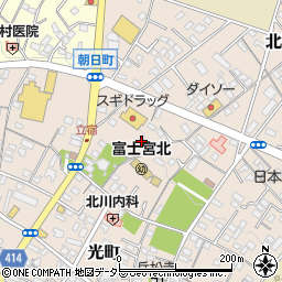 静岡県富士宮市光町15周辺の地図