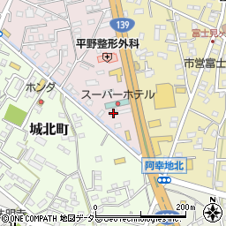 静岡県富士宮市ひばりが丘700周辺の地図