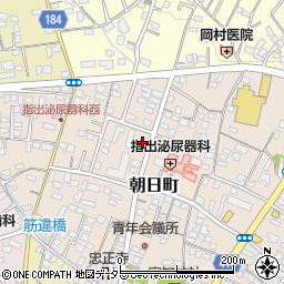 静岡県富士宮市朝日町周辺の地図