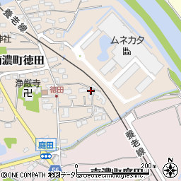 岐阜県海津市南濃町徳田87-1周辺の地図