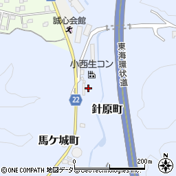 愛知県瀬戸市針原町32周辺の地図