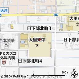 稲沢市立大里東中学校周辺の地図