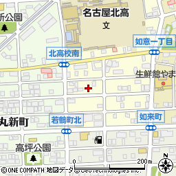 愛知県名古屋市北区如来町26周辺の地図