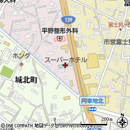 スーパーホテル富士宮周辺の地図
