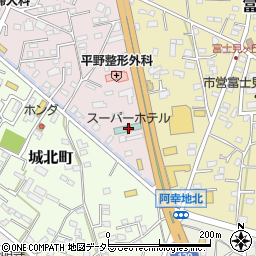 スーパーホテル富士宮周辺の地図