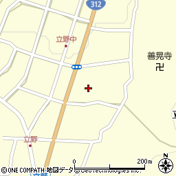 兵庫県朝来市立野349周辺の地図