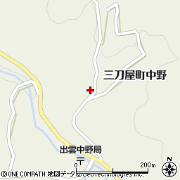 島根県雲南市三刀屋町中野957周辺の地図