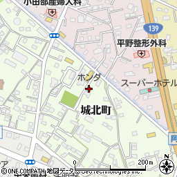 前島ホンダ　富士宮店周辺の地図