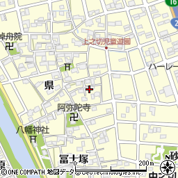 愛知県清須市春日県150周辺の地図