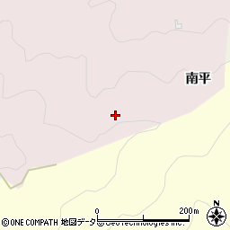 愛知県豊田市下中町（南平）周辺の地図