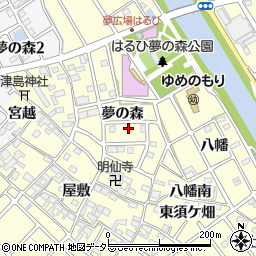 愛知県清須市春日夢の森125周辺の地図