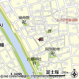 愛知県清須市春日（県）周辺の地図