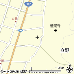 兵庫県朝来市立野321周辺の地図