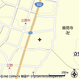 兵庫県朝来市立野341周辺の地図