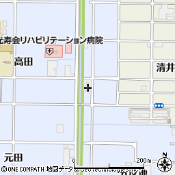 愛知県北名古屋市九之坪龍子田105周辺の地図