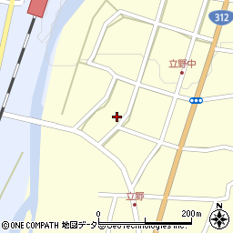 兵庫県朝来市立野408周辺の地図