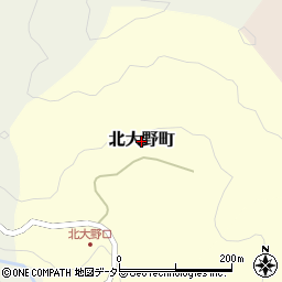 愛知県豊田市北大野町周辺の地図