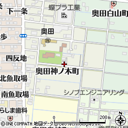 愛知県稲沢市奥田神ノ木町周辺の地図