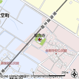誓念寺周辺の地図