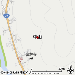 京都府船井郡京丹波町中山周辺の地図