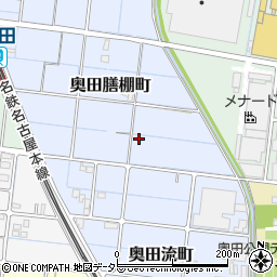 愛知県稲沢市奥田膳棚町周辺の地図