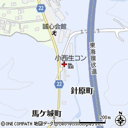 愛知県瀬戸市針原町33周辺の地図