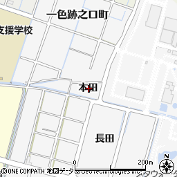 愛知県稲沢市平和町須ケ谷本田周辺の地図