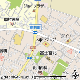 静岡県富士宮市光町16周辺の地図