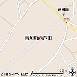 兵庫県丹波市青垣町西芦田周辺の地図
