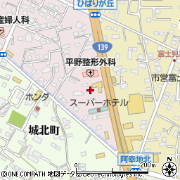 静岡県富士宮市ひばりが丘667周辺の地図