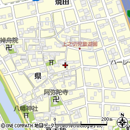 愛知県清須市春日県84周辺の地図