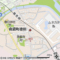 岐阜県海津市南濃町徳田128-1周辺の地図
