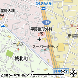 静岡県富士宮市ひばりが丘669周辺の地図